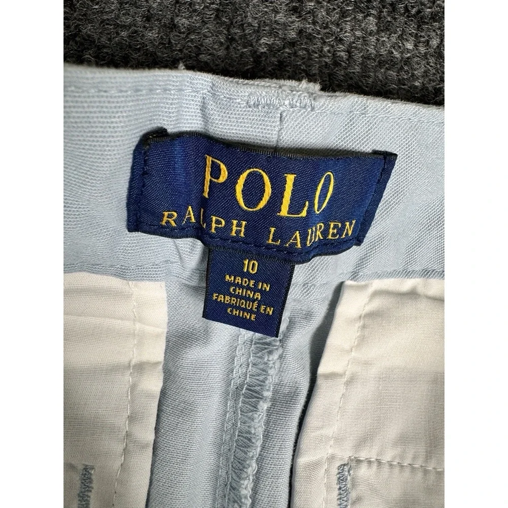Ralph Lauren Polo Chino Pants Girls NWT 10 Hampton Blue